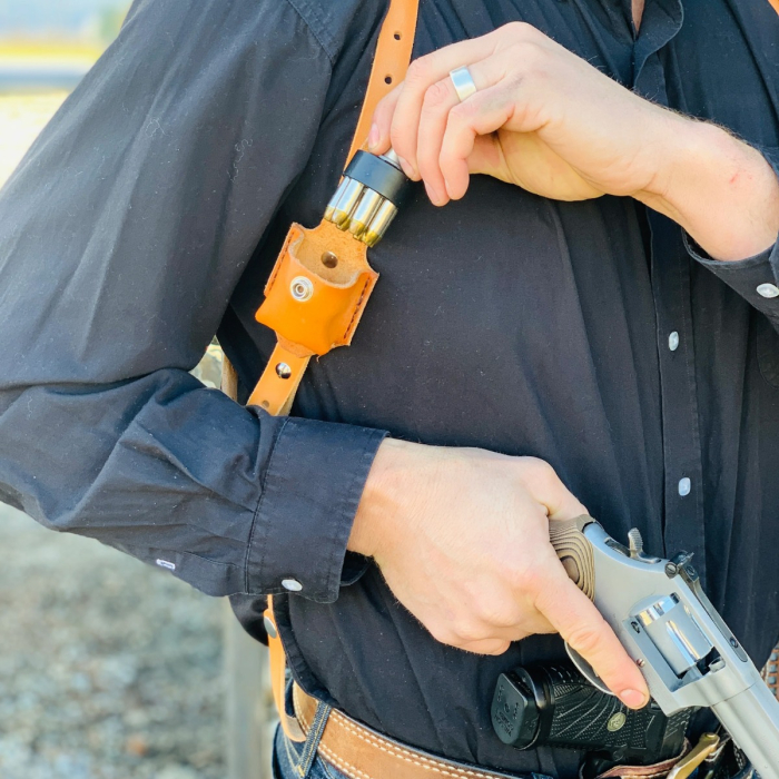 Custom Leather Vertical Shoulder Holster