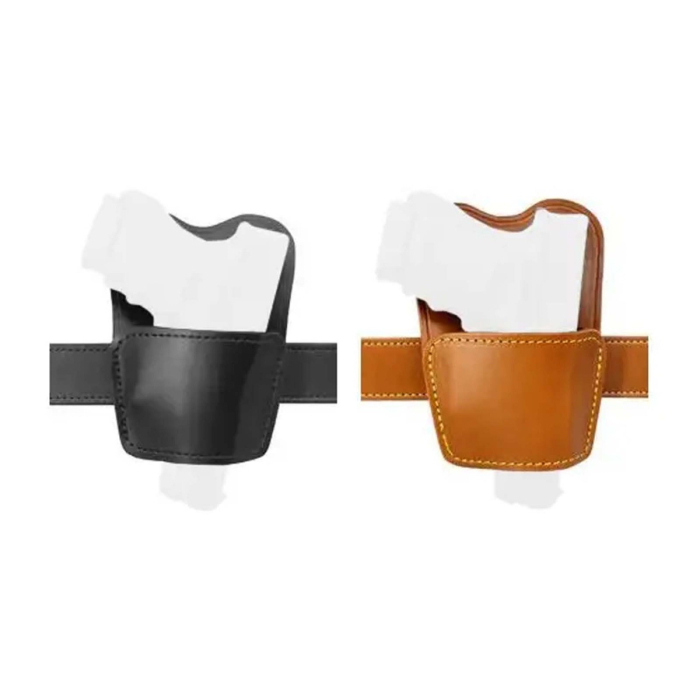 Leather Belt Carry Holster With Protective Body Shield