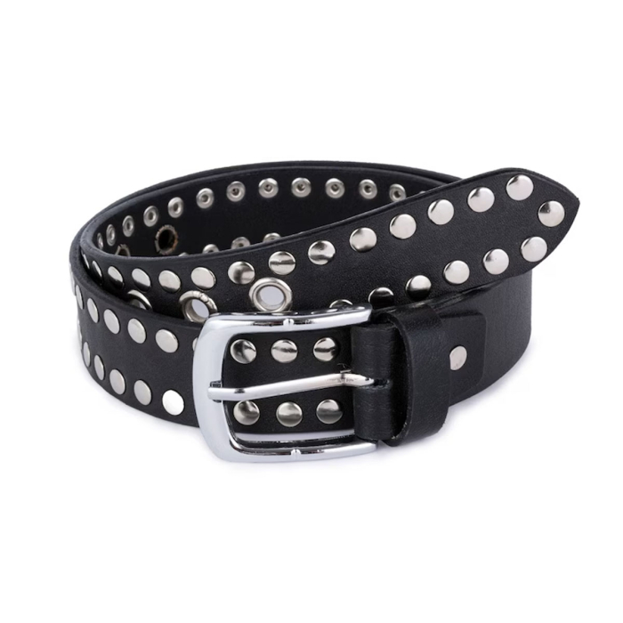 Leathershire Studded Biker Leather Belt 