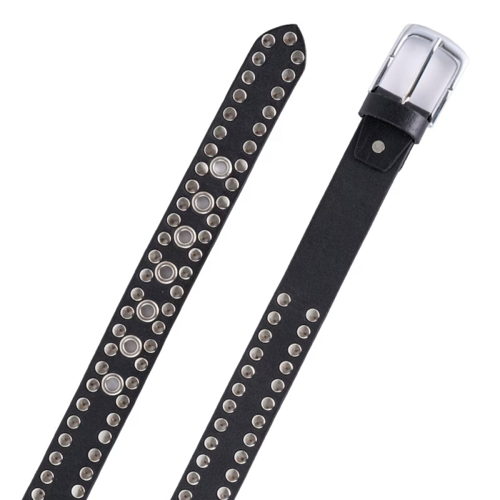 Leathershire Studded Biker Leather Belt 