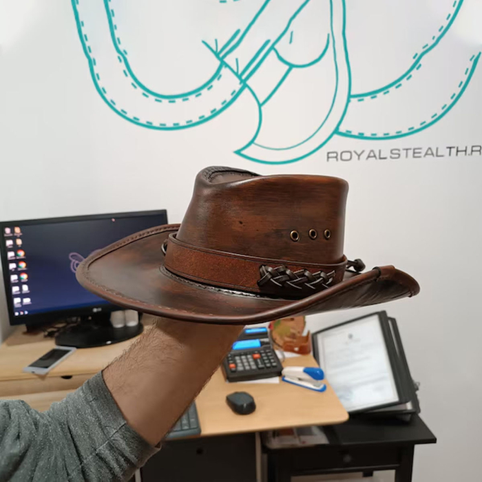 Custom-Order Leather Cowboy Hat