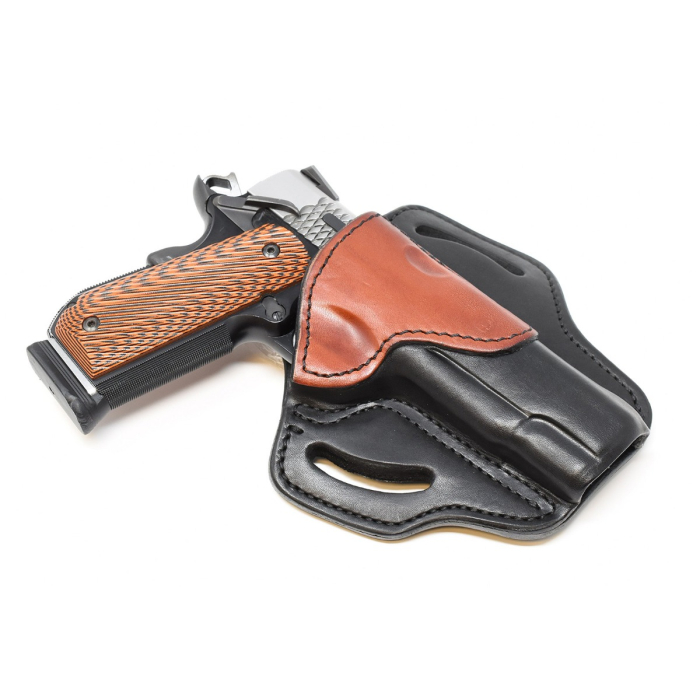 Black and Brown Leather 1911 OWB Holster