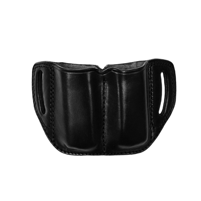 Premium Genuine Black Leather Paddle Holster for Glock 17/19/21/26/27/30/43/43X – Thumb-Break Retention