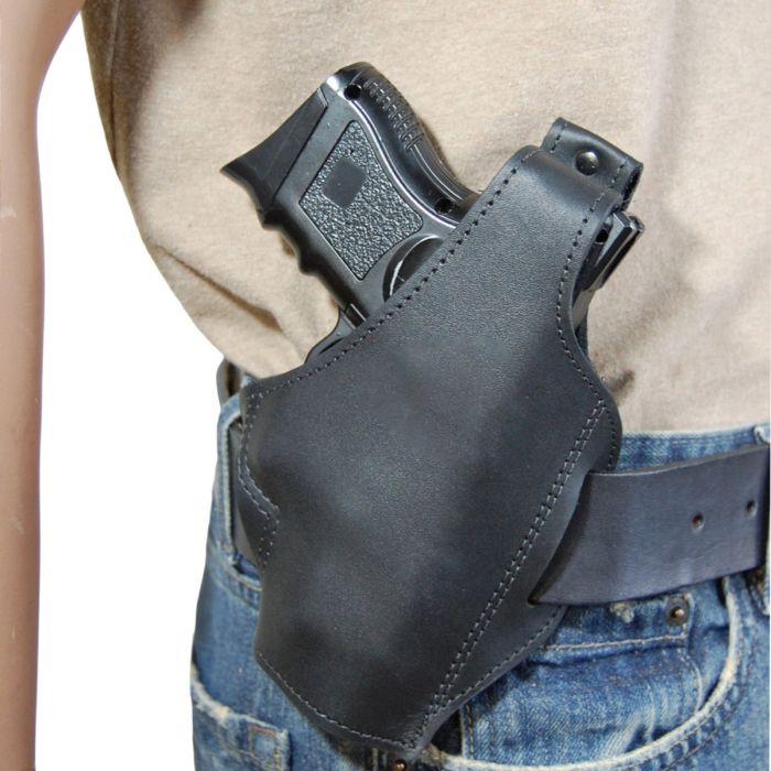 Leather Pancake Holster For Compact And Subcompact Pistols