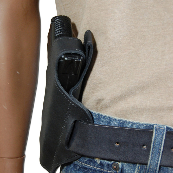 Leather Pancake Holster For Compact And Subcompact Pistols