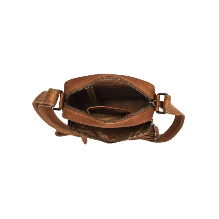 Cognac Birmingham Brown Leather Shoulder Bag 