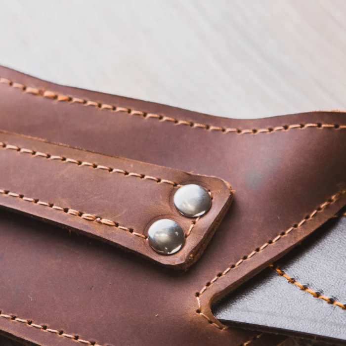 Leather Slider Holster – Gun Belt Slide Holster for Revolvers & Pistols (Fits Smith & Wesson Models)