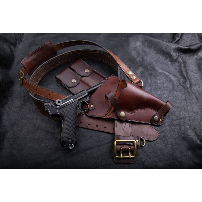 Luger P08 Vintage Leather Belt Holster