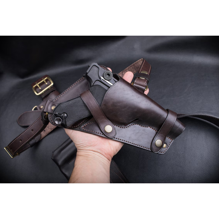 Luger P08 Vintage Leather Belt Holster