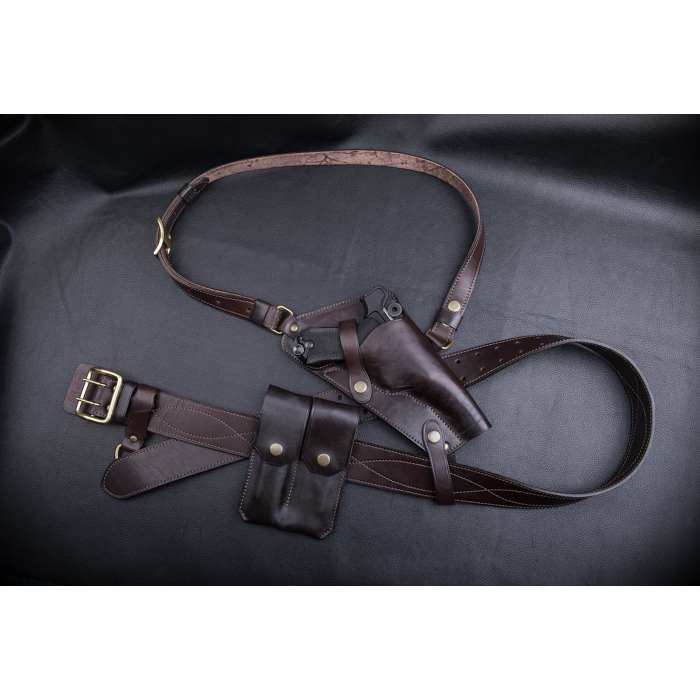 Luger P08 Vintage Leather Belt Holster
