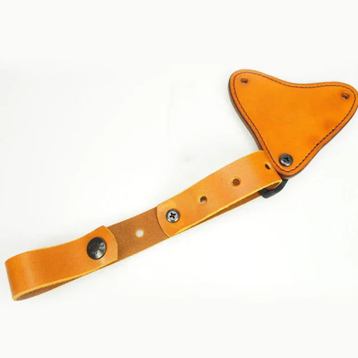 Tan Leather Horizontal Shoulder Rig with Harness Connector