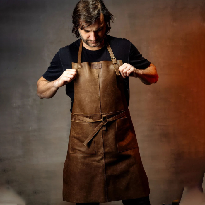 Personalized Leather Utility Apron