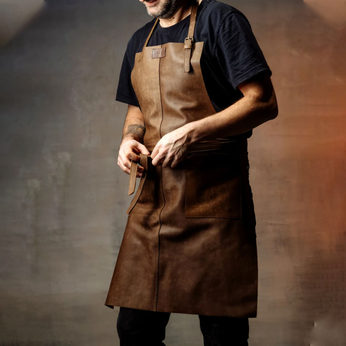 Personalized Leather Utility Apron