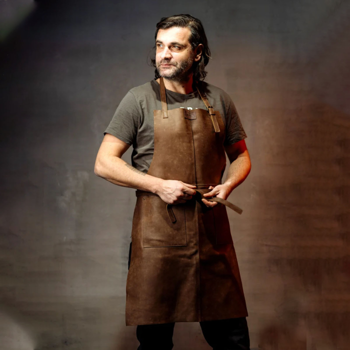 Personalized Leather Utility Apron