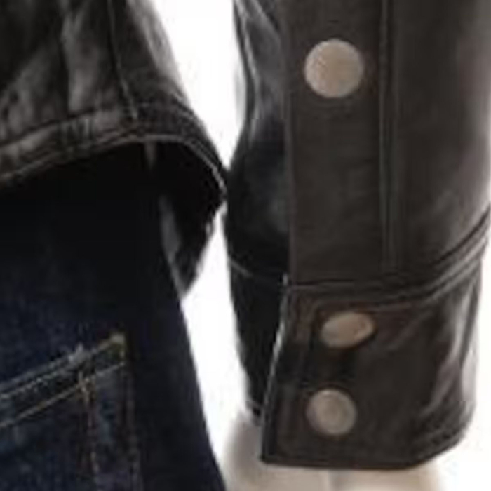 Men’s Black Lambskin Leather Shirt