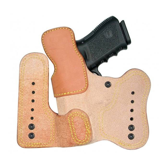 Natural Leather Adjustable IWB Holster With Dual Clips