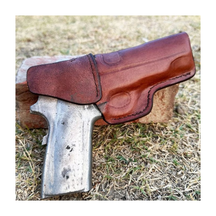 Snap Belt Loops Brown IWB Leather Holster