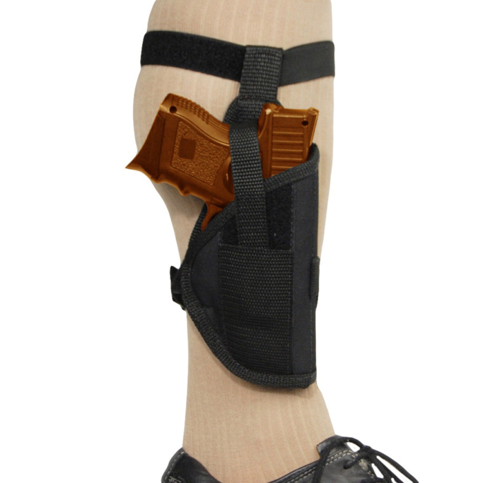 Black Nylon Ankle Holster Compact Pistol