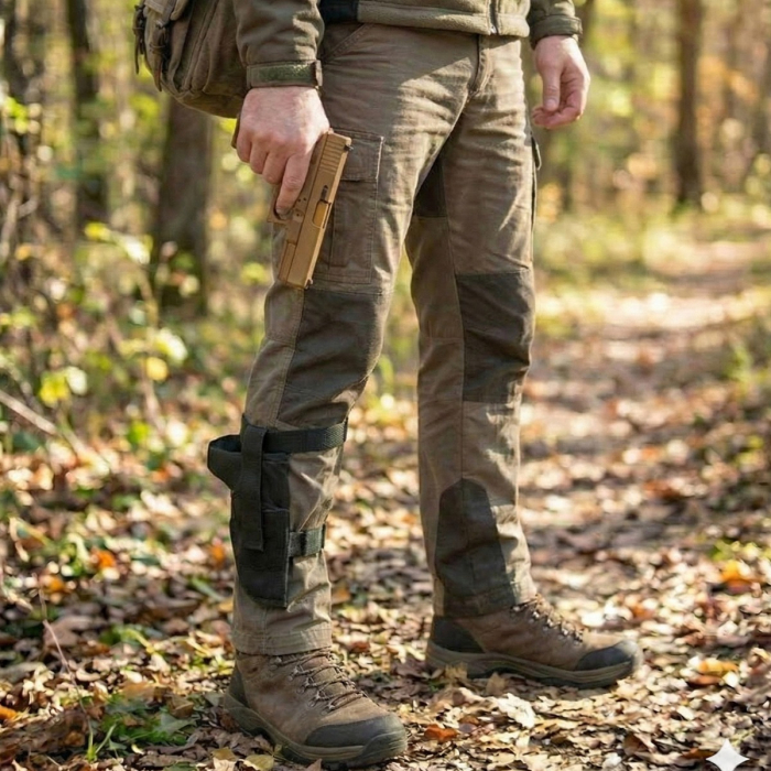 Black Nylon Ankle Holster Compact Pistol