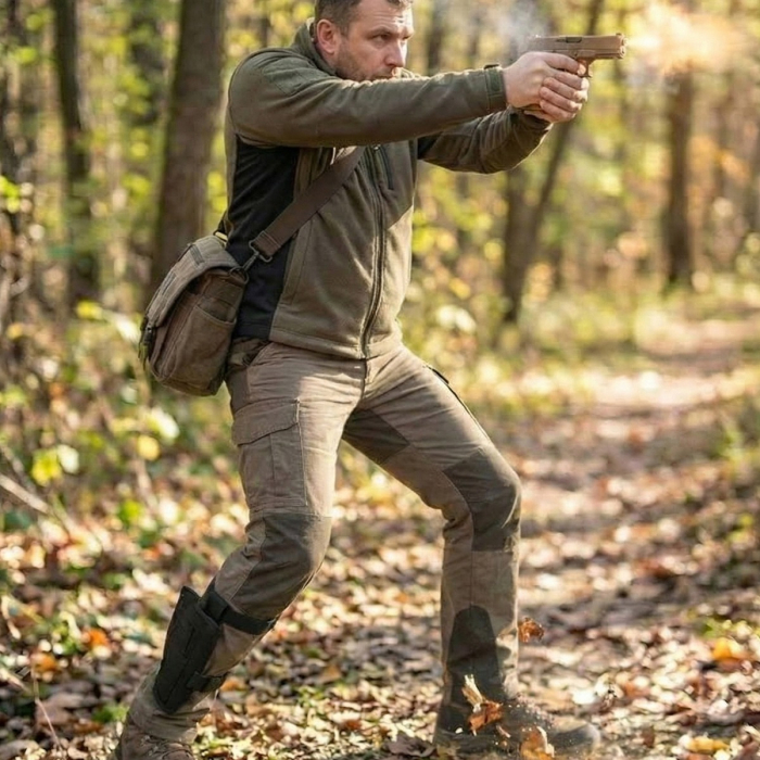 Black Nylon Ankle Holster Compact Pistol