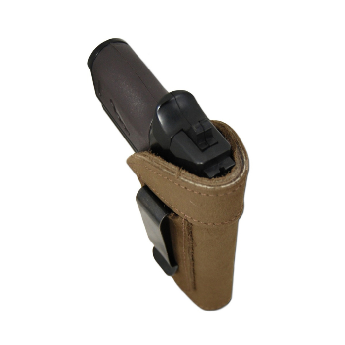 Brown Leather IWB Holster For Pocket Pistols