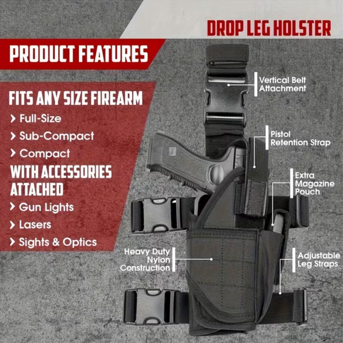 Tactical Nylon Drop Leg Holster