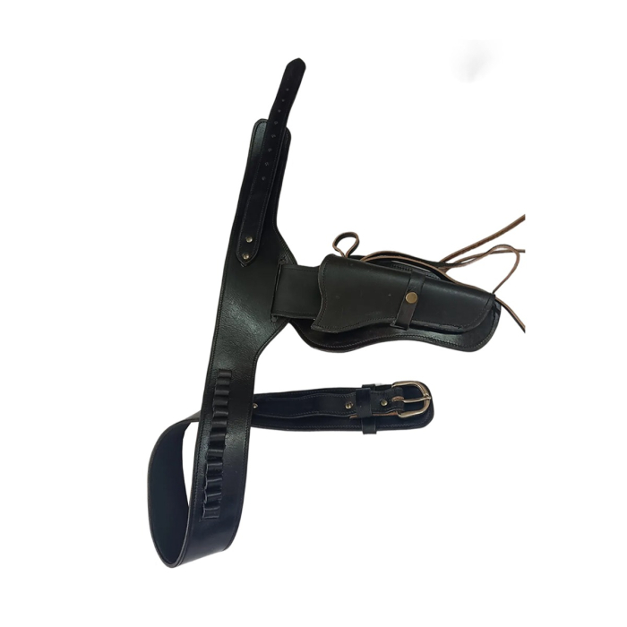Leather Double Holster Gun Belt Rig