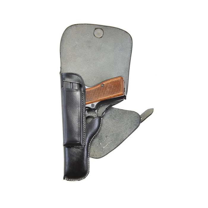 Black Leather OWB Flap Holster