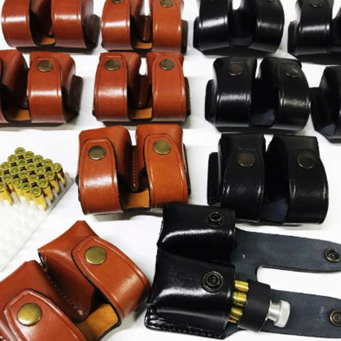 Premium Genuine Black Leather Paddle Holster for Colt King Cobra & Python .357 Magnum – Includes SpeedLoader Pouch