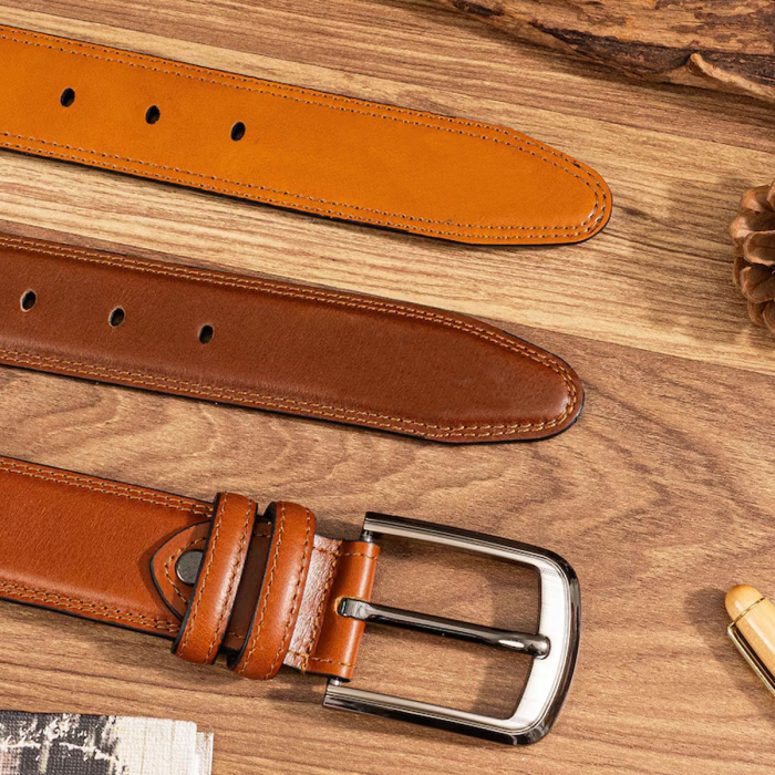 Handmade Brown Leather Belt