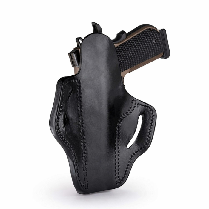 Polished Black Leather 1911 OWB Holster