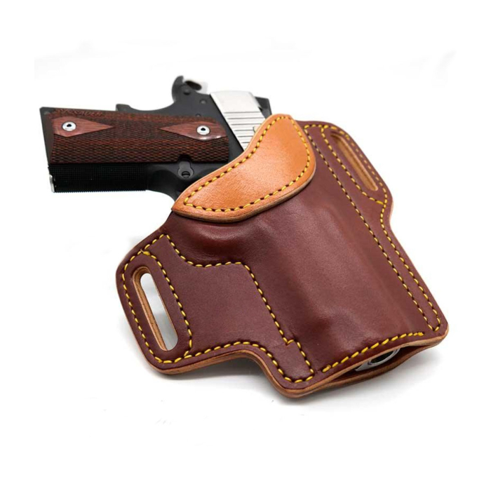 Predator OWB Leather Concealed Carry Pancake Holster – Burgundy