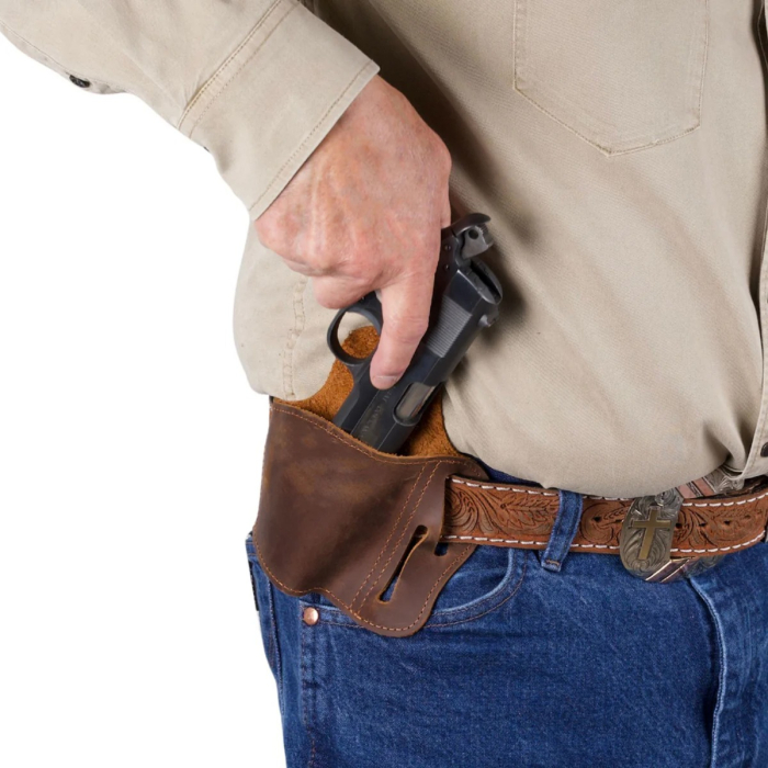 Premium Leather Pancake Belt Holster