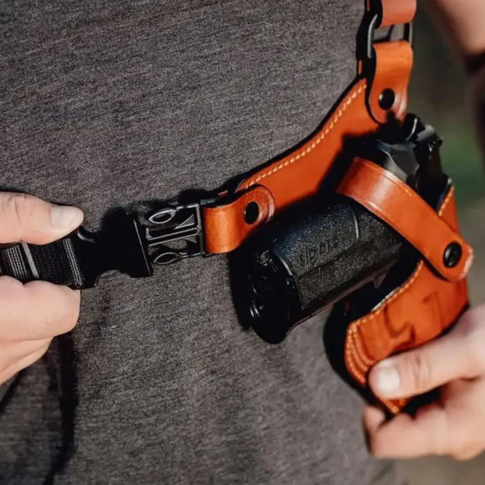 Brown Leather Alaskan Chest Holster