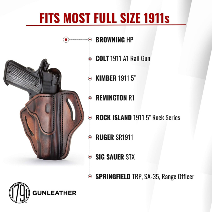 Vintage Leather 1911 OWB Holster