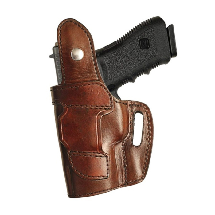 Shark Trim Leather Thumb Break Belt Holster