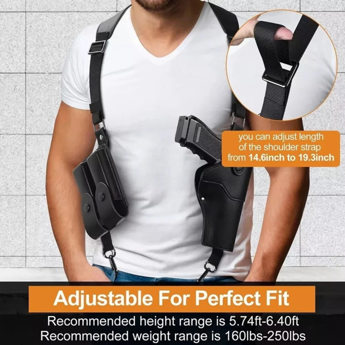 Tactical Concealed Gun Underarm Hidden Black Shoulder Holster