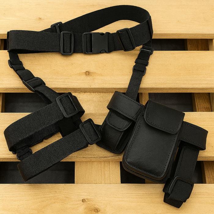Tactical Twin Thigh Harness – Handcrafted Adjustable Straps for Adventurers & Survival Style