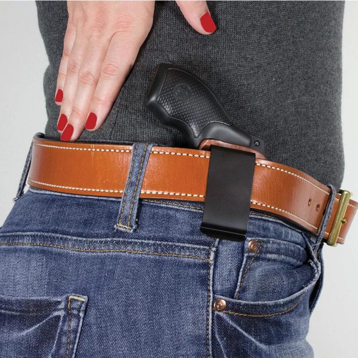 Tan Leather IWB Holster With Reinforced Top