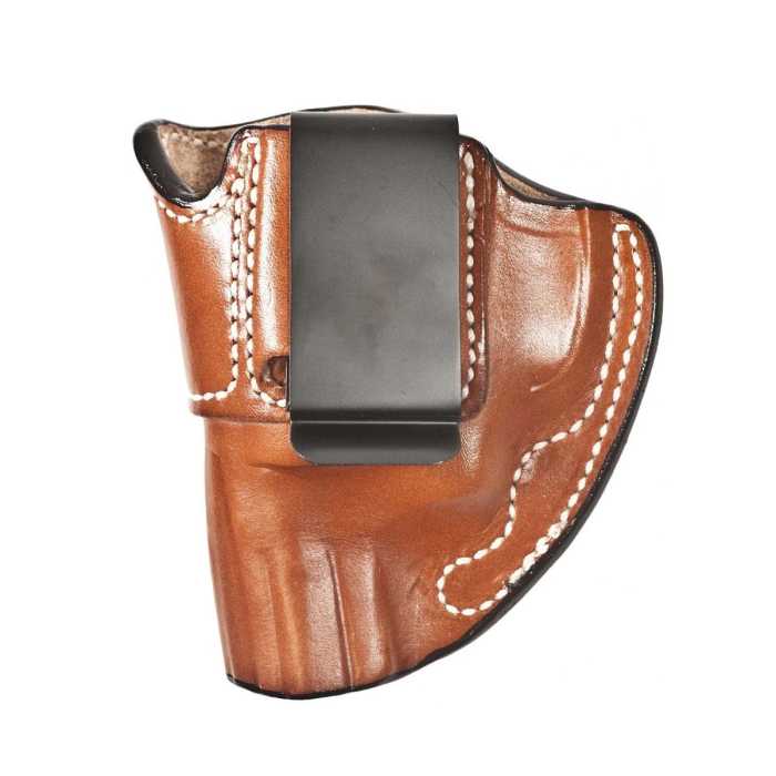 Tan Leather IWB Holster With Reinforced Top