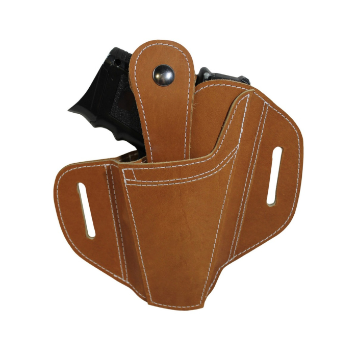Tan Leather Ambidextrous Pancake Holster