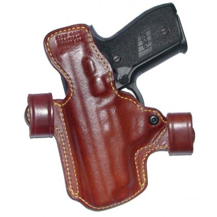 Tan Leather OWB Holster With Snap Straps