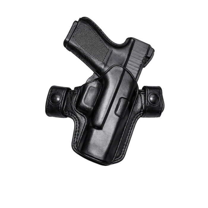 Tan Leather OWB Holster With Snap Straps