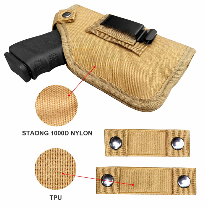 Tan Nylon Hunting Holster With Laser Fit