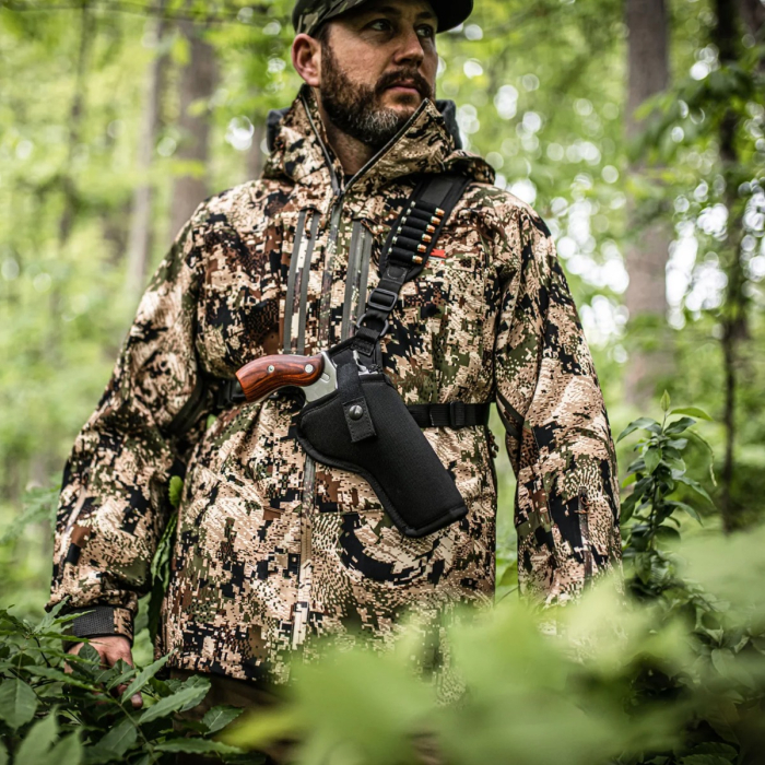 Black Nylon Outdoor Chest Carry Holster