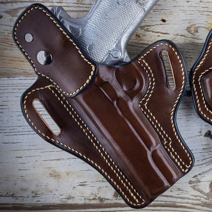  Thumb-Strap Style Leather Holster Pattern