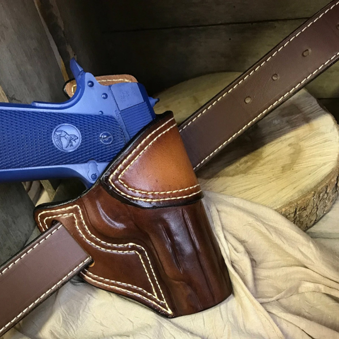 Two Tone Leather Avenger OWB Holster