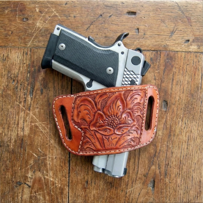 Ultra Compact Belt Slide Leather Holster