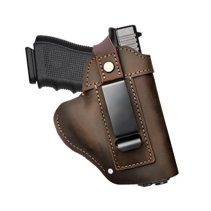 Universal Leather IWB Holster With Metal Clip