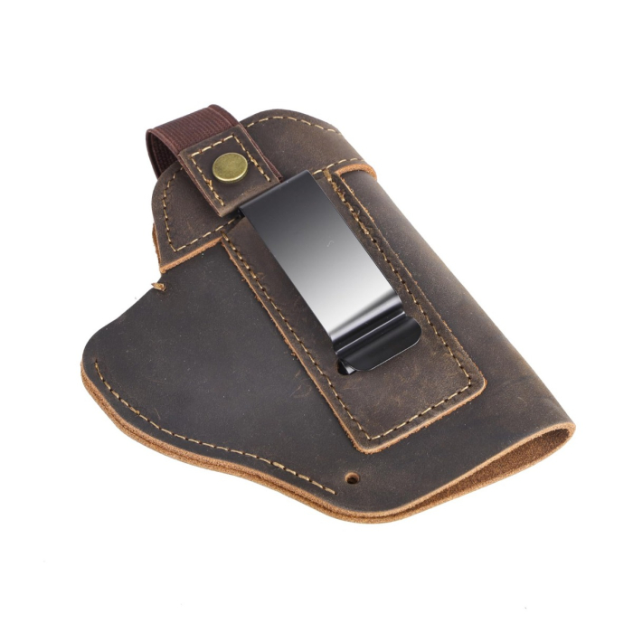 Universal Leather IWB Holster With Metal Clip